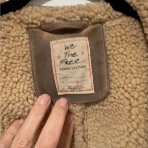 We The Free Sherpa Vegan Leather Jacket